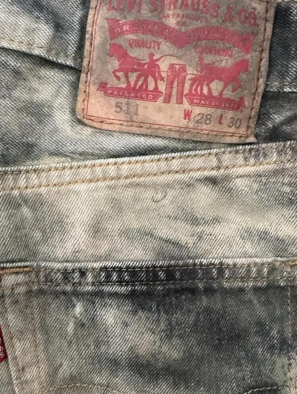 Levis 511 Jeans 28 Art Dye - Picture 5 of 5